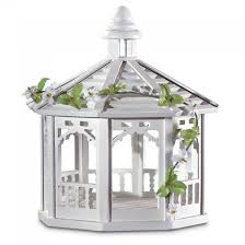 WHITE GAZEBO BRDFEEDR