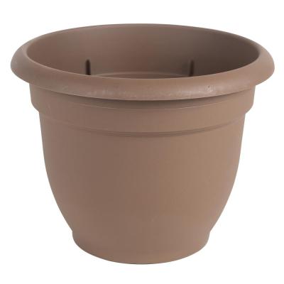 Bloem 16 in. Dia. Resin Ariana Planter Chocolate
