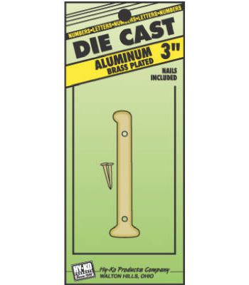 NUMBER HOUSE #1 BRS 3"