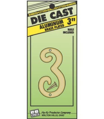NUMBER HOUSE #3 BRS 3”