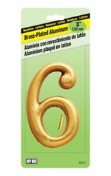NUMBER HOUSE #6 BRS 3&quot;