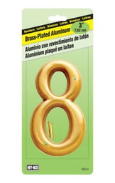 NUMBER HOUSE #8 BRS 3&quot;