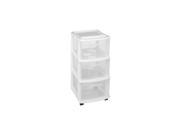 Homz 25.5 in. H x 14.25 in. W x 12.5 in. D Stackable Drawer Organizer.