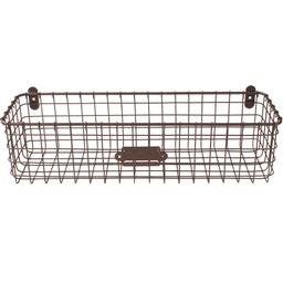 Spectrum 5.3 in. H x 6 in. W x 18-1/2 in. L Bronze Basket.