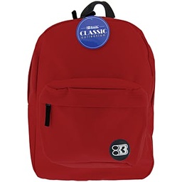 BAZIC 17&quot; BURGUNDY CLASSIC BACKPACK.