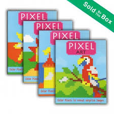 PIXEL ART COLOR BY NUMBER COLORING BOOKS