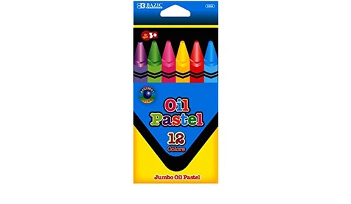 BAZIC 12 COLOR JUMBO OIL PASTEL