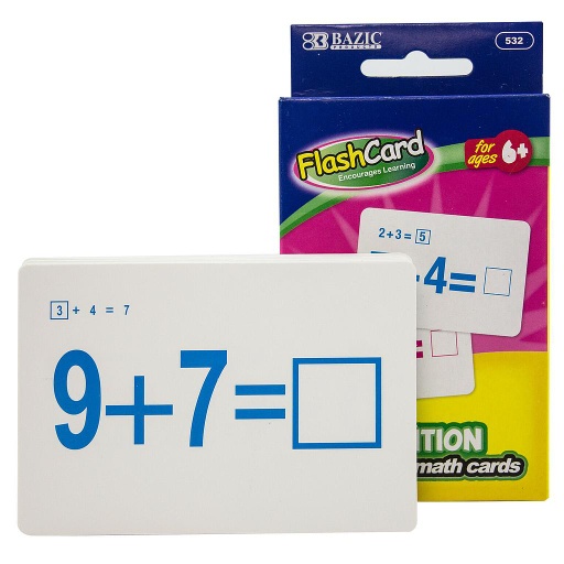 BAZIC ADDITION FLASH CARDS (36/PACK)