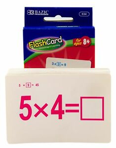 BAZIC MULTIPLICATION FLASH CARDS (36/PACK)