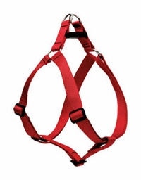 Lupine Pet Basic Solids Red Red Nylon Dog Harness.