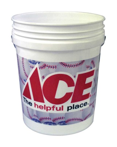 Ace 5 gal. Bucket Baseball Themed