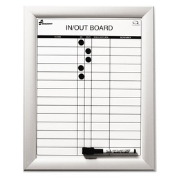 Quartet, Magnetic In/Out Board 11 x 14, Aluminum Frame