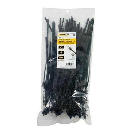 BLACK BEADED CABLE TIE 15 PACK