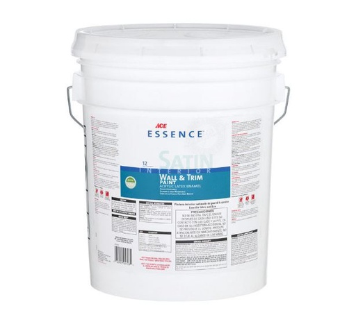 Ace Essence Satin Midtone Hi-Hide Base Acrylic Latex Latex Wall+Trim Paint Indoor 5 gal