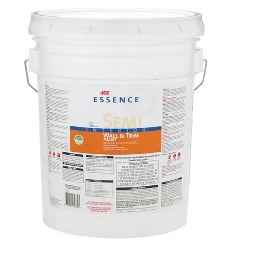 Ace Essence Semi-Gloss High Hiding White Acrylic Latex Wall+Trim Paint Indoor 5 gal