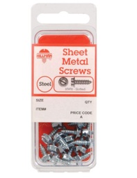 Hillman No. 12 x 1 in. L Slotted Hex Head Zinc-Plated Steel Sheet Metal Screws 5