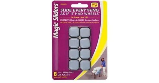 FLOOR SLIDE 1"SQUARE 8PK