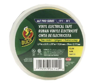 TAPE ELECT 3/4"X66'YELLO