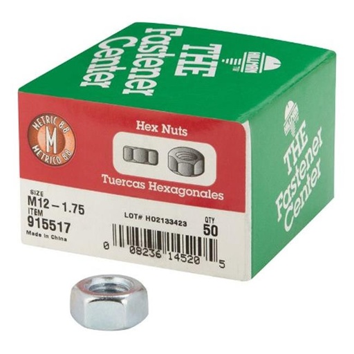 METR HX NUTS SP M12-1.75   50 