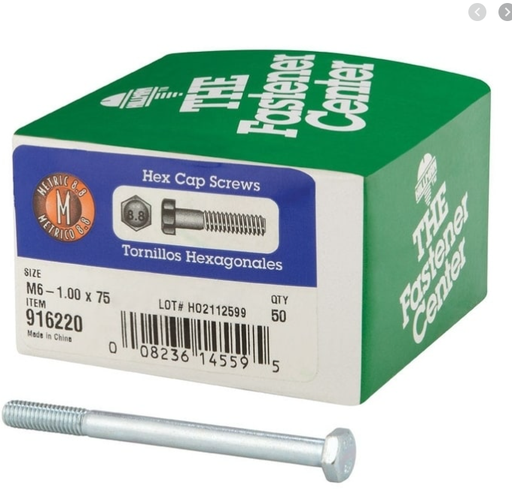 METR HX CP GR8.8 M6X75   50 