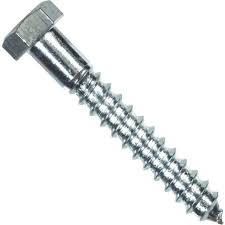 HX LAG SCRW Z 1/4X1  