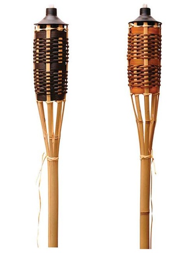 NOLAN BAMBOO GARDEN TORCH, GLOSS, 5'