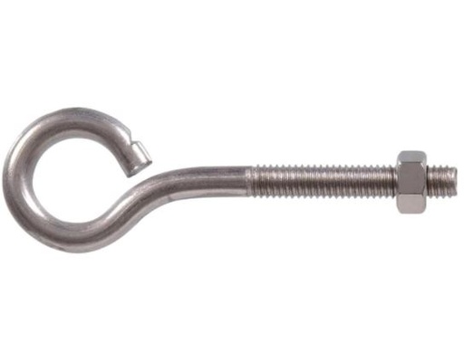 EYEBOLT W/NUT SS 5/16-18 X 4