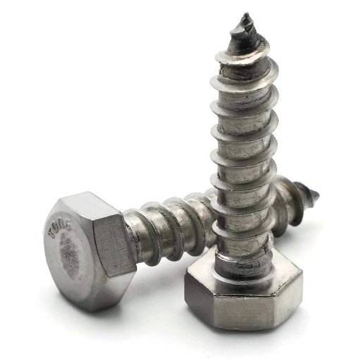 LAG SCREW SS 3/8X2-1/2