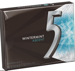 5 Sugarfree Gum Wintermint Ascent - 15 CT