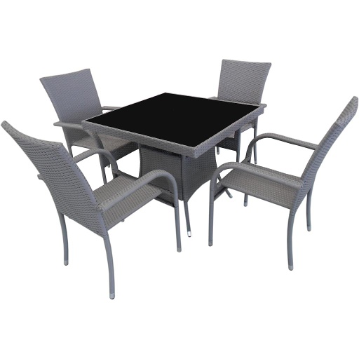 DINNER TABLE AND CHAIR 5 PCS
