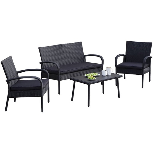 PE RATTAN SOFA SET K/D 4 PCS.