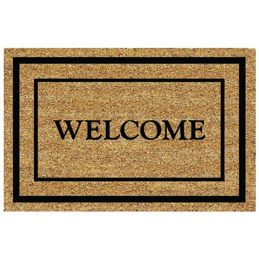 MAT COIR WLCM BRDR18X30"