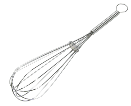 Chef Craft 2-1/2 in. W x 8 in. L Silver S Steel 8 in. Whisk.