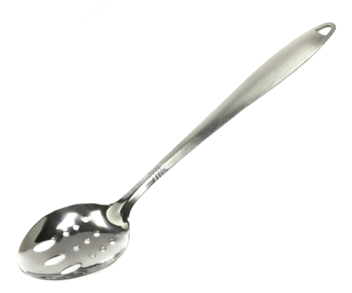 Chef Craft 13-1/2 in. L Silver S, Steel Slotted Spoon