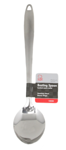 Chef Craft 13-1/2 in. L Silver Stainless Steel Spoon.
