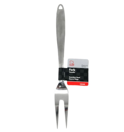Chef Craft 13-1/2 in. L Silver S,Steel Serving Fork.