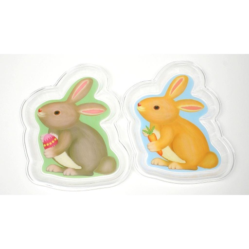 Chef Craft 10.25 in. L Assorted Plastic Bunny Plate
