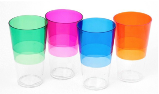 Chef Craft 3.5 in. W x 6.25 in. L Assorted Plastic Tumbler.