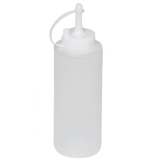 Chef Craft 2.5 in. W x 2.5 in. L White Plastic Squeeze Bottle.