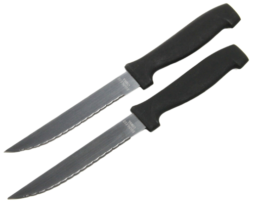 Chef Craft 4.5 in. L Plastic/S Steel Dinner Knife 2 pc.