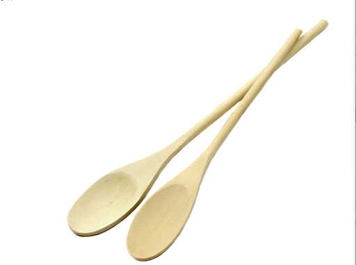 Chef Craft 4 in. W x 14 in. L Brown Hardwood Solid Spoon.