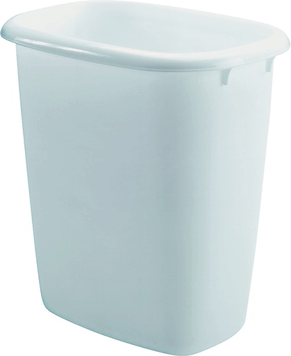 WASTEBASKET 15QT WHITE.
