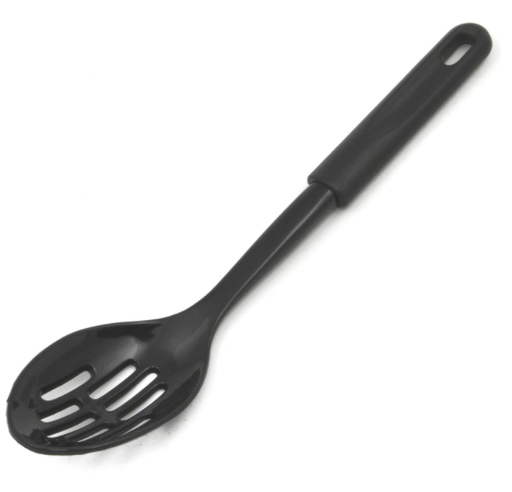 Chef Craft 2.5 in. W x 11.5 in. L Black Nylon Spoon.