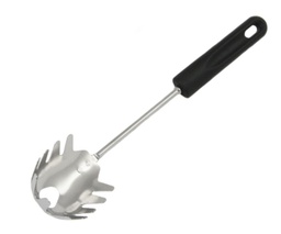 Chef Craft 3.5 in. W x 12.5 in. L Black/Silver Stainless Steel Fork.