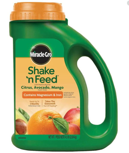 Miracle-Gro Shake 'n Feed Citrus Avocado Mango Granules Plant Food 4.5 lb.