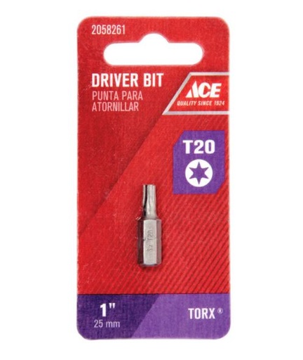 BIT INSERT #20 TORX ACE.