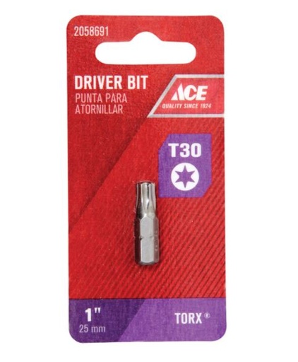 BIT INSERT #30 TORX ACE.