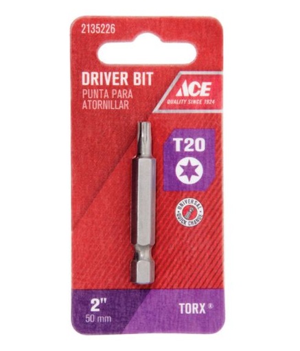 TORX INSERT BIT#20X1.9".