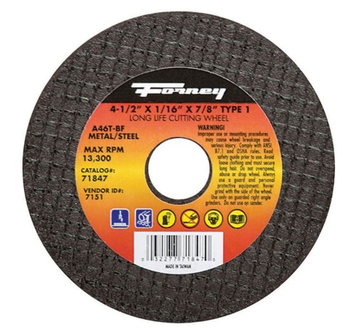 CUTOFF WHL4-1/2X1/16X7/8.