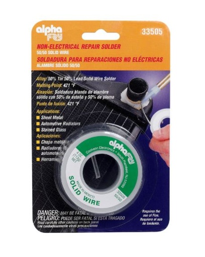 SOLDER 50/50 SOLID WIRE.